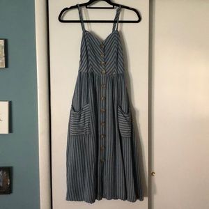 Striped linen dress from Urban Outfitters
